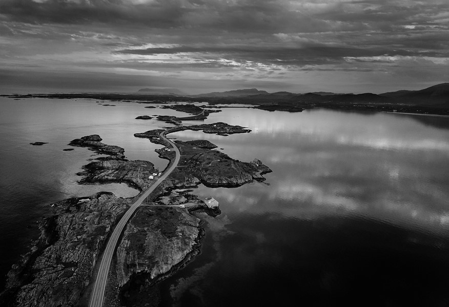 Atlantic Road - BlacknWhite